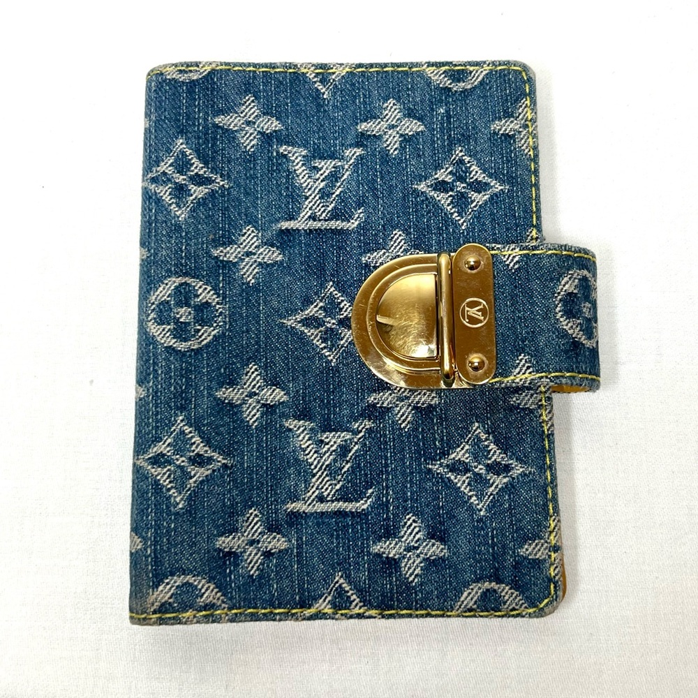 Louis Vuitton Blue Denim Monogram Small Ring Agenda